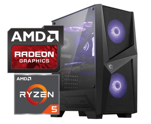 Komputer Gamingowy Ryzen 5 3600/16GB RAM/512GB SSD/RX 7600 Win 11