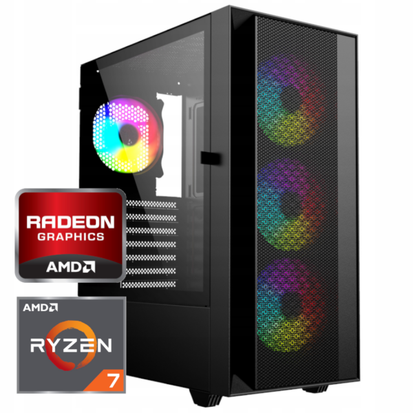 Komputer Gamingowy Ryzen 7 7800x3D/32GB RAM/2000GB SSD/RX 9060 XT 16GB