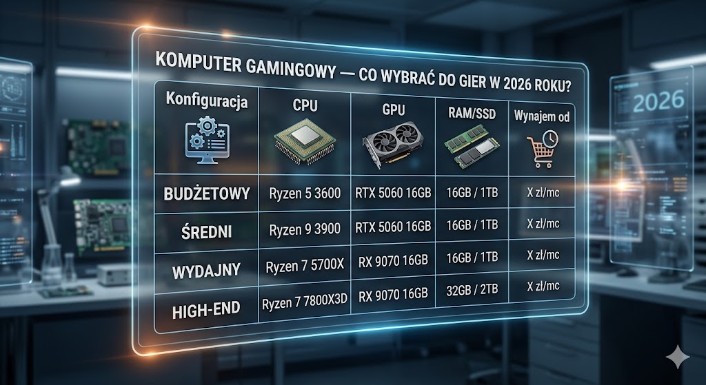 Komputer gamingowy — co wybrać do gier w 2026 roku?