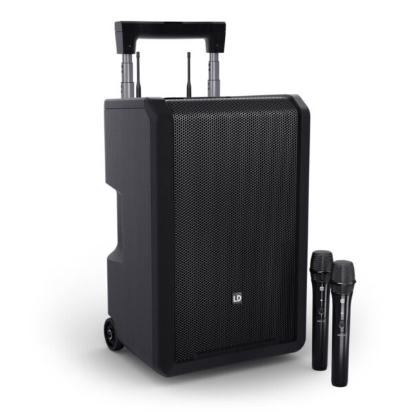 LD Systems ANNY 10 HHD 2 B5 - Kolumna akumulatorowa z Bluetooth, mikserem i 2x mikrofonem bezprzewodowym
