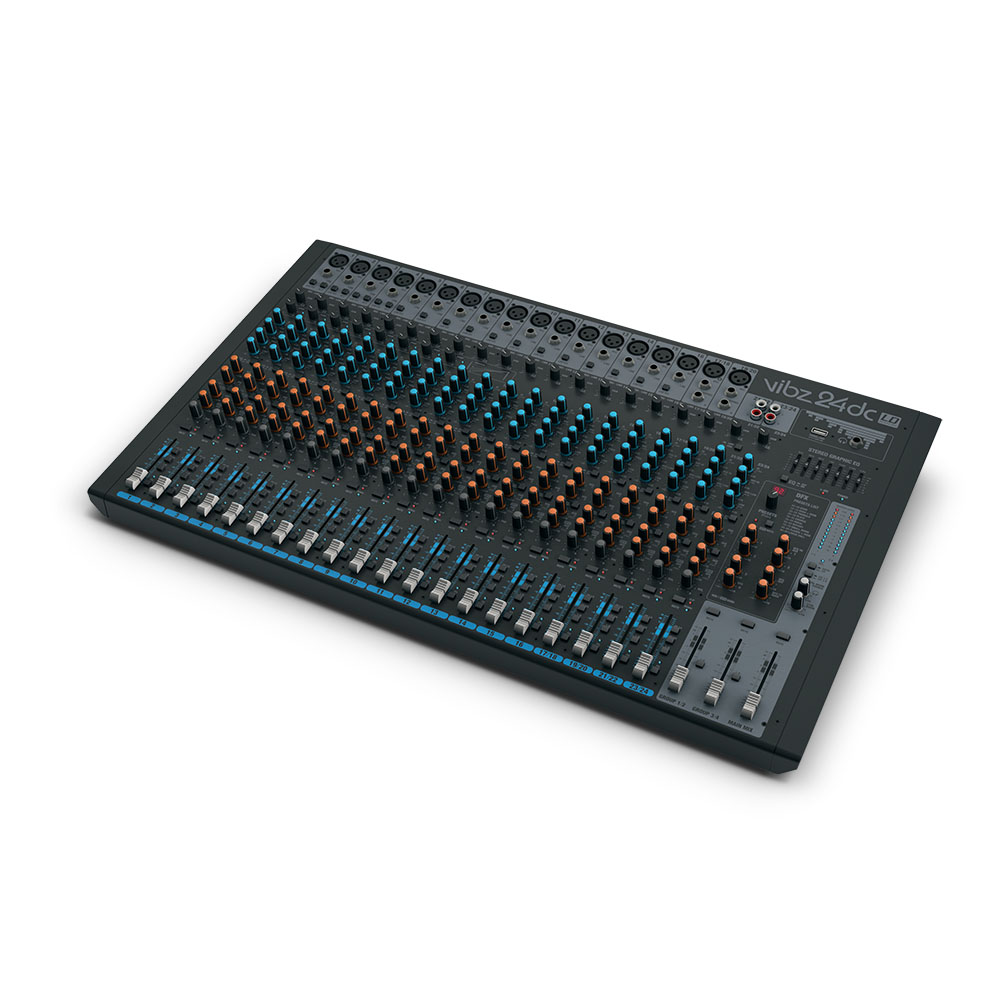 LD Systems VIBZ 24 DC - 24-kanałowy mikser z DFX i kompresorem LD Systems VIBZ 24 DC - 24-kanałowy mikser z DFX i kompresorem