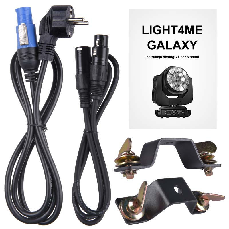 LIGHT4ME GALAXY głowica ruchoma LED wash zoom FX8 LIGHT4ME GALAXY głowica ruchoma LED wash zoom FX8