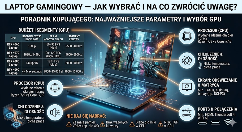 Laptop gamingowy — jak wybrać i na co zwrócić uwagę?