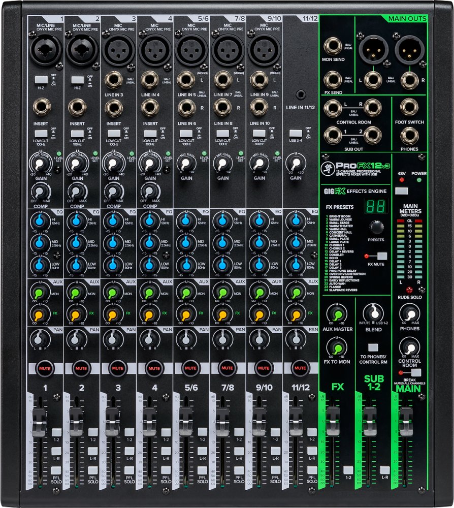 MACKIE PROFX12v3 - Mikser0 MACKIE PROFX12v3 - Mikser0