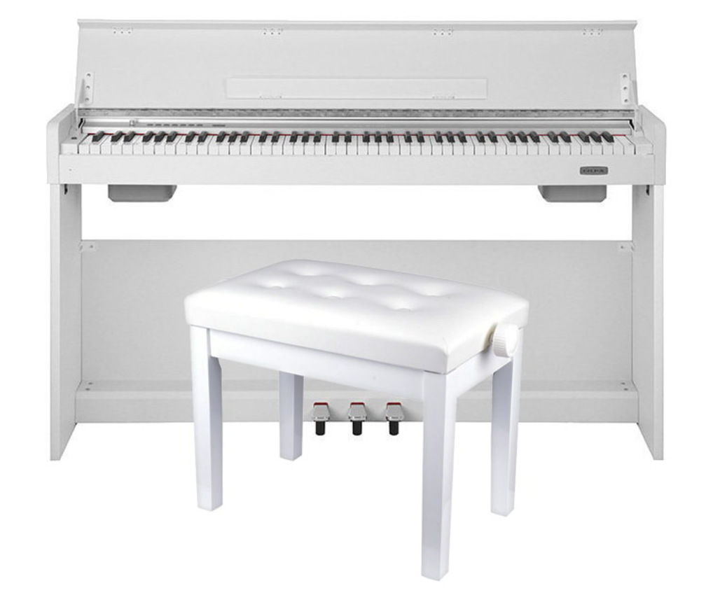 NUX WK-310 białe + ŁAWA NUX WK-310 białe + ŁAWA