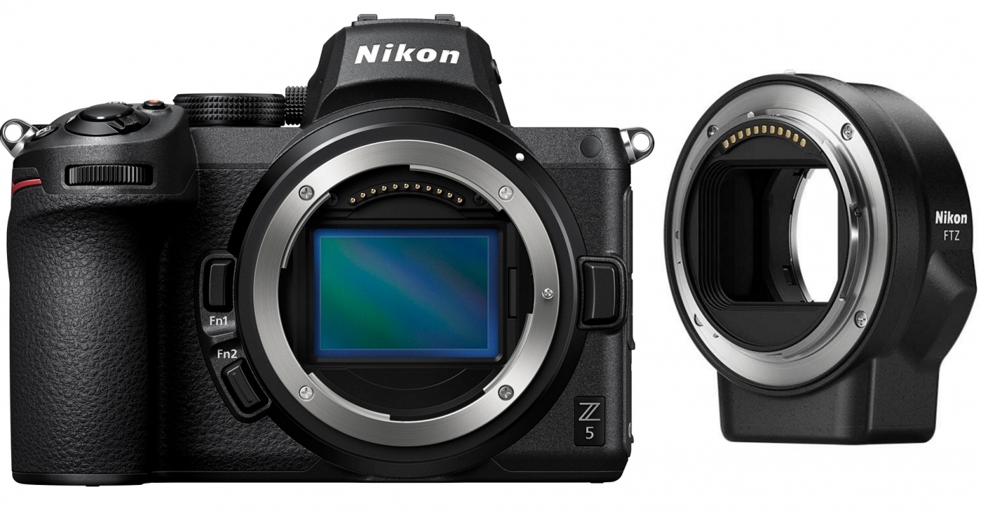 Nikon Z5 + adapter FTZ Nikon Z5 + adapter FTZ