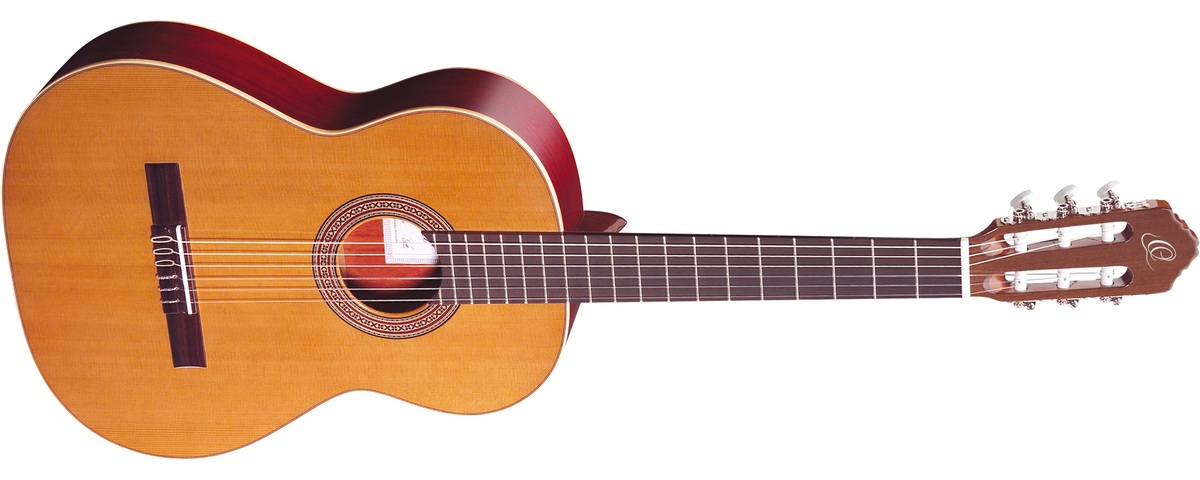 Ortega R200SN Lity cedr i palo-rojo | Gitara klasyczna z wąskim gryfem Ortega R200SN Lity cedr i palo-rojo | Gitara klasyczna z wąskim gryfem