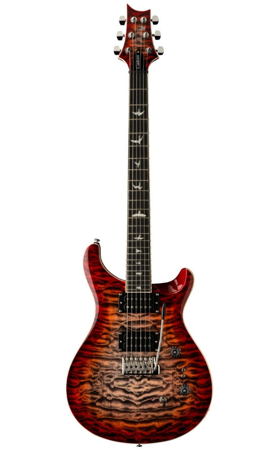 PRS SE Custom 24-08 Quilt Charcoal Cherry Burst