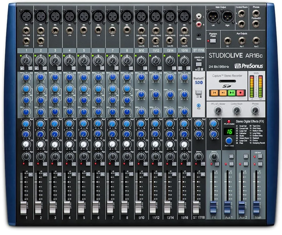 PreSonus StudioLive Mixer AR16C USB PreSonus StudioLive Mixer AR16C USB