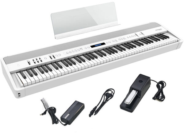 ROLAND FP-90X biały ZESTAW STATYW + PEDAŁY0