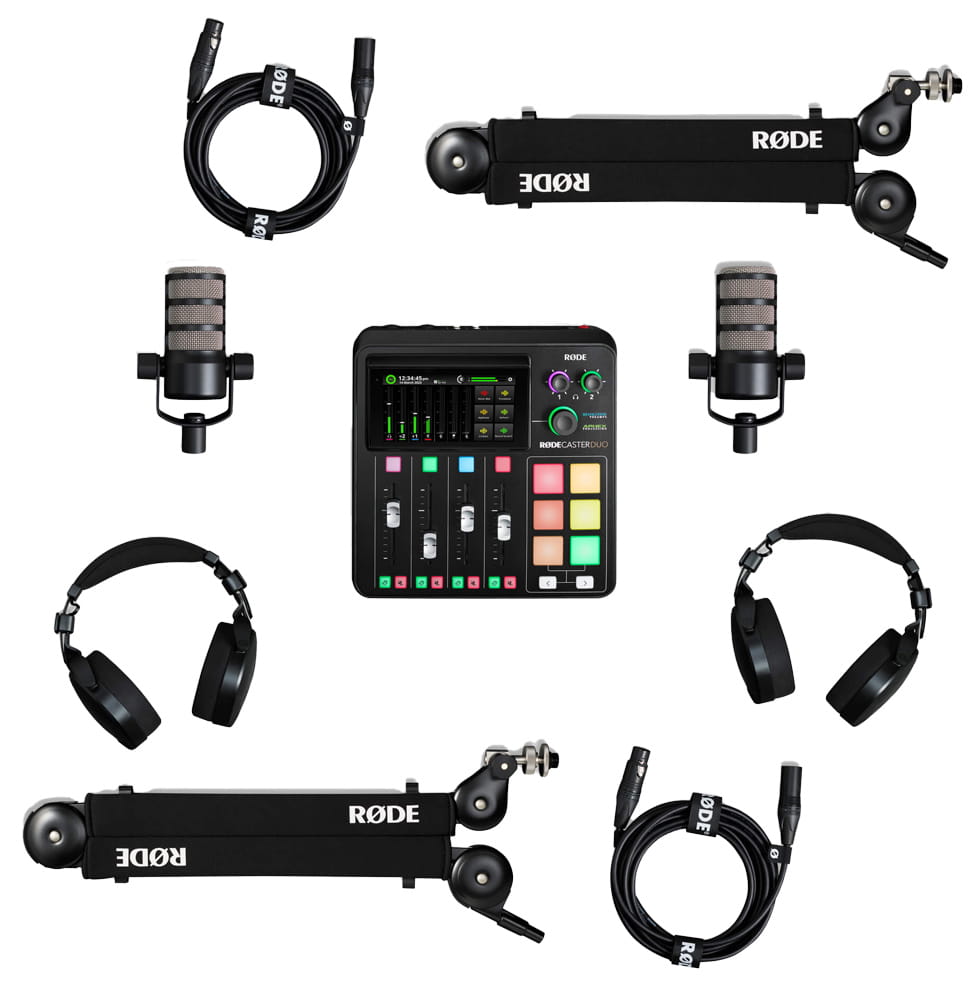 Rode Podcaster Bundle – dwuosobowy zestaw do podcastów Rode Podcaster Bundle – dwuosobowy zestaw do podcastów