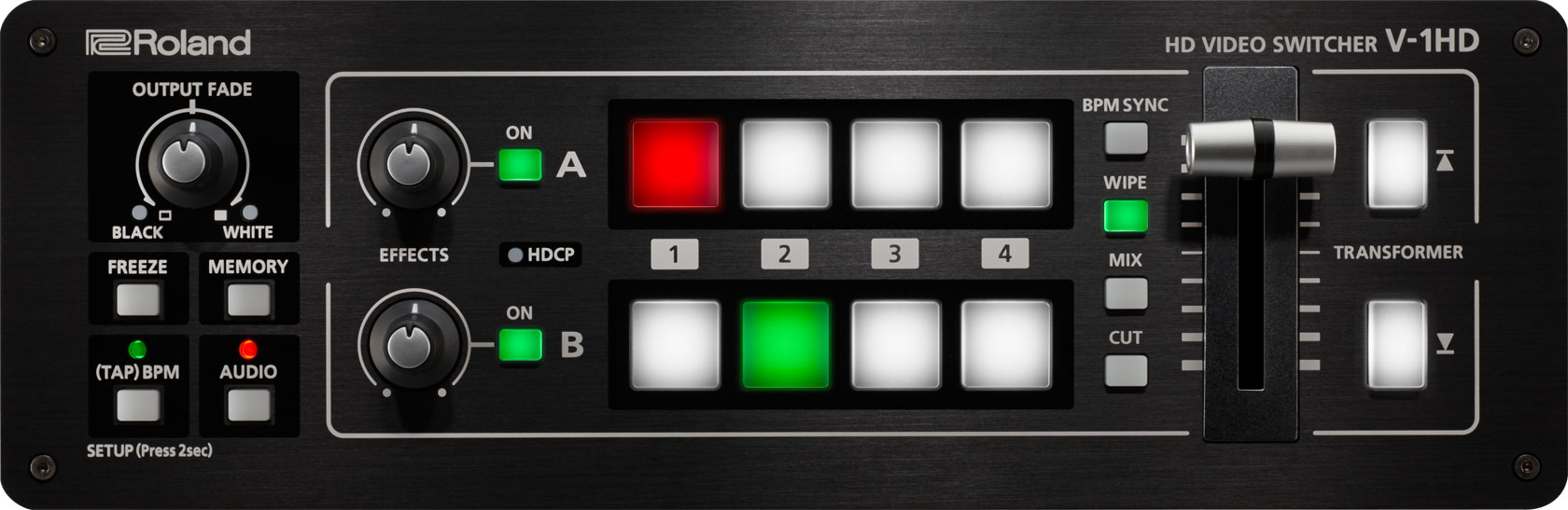Roland V-1HD | Mikser audio-wideo | FullHD | 4-kanałowy | HDMI0 Roland V-1HD | Mikser audio-wideo | FullHD | 4-kanałowy | HDMI0
