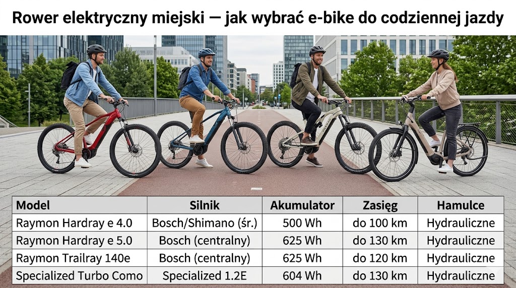 Rower elektryczny miejski — jak wybrać e-bike do codziennej jazdy