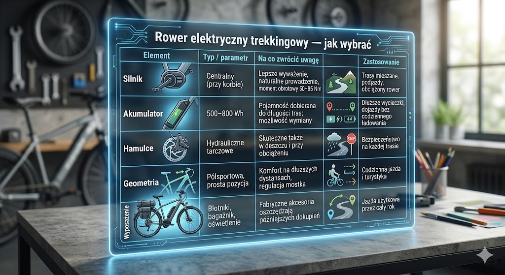 Rower elektryczny trekkingowy — jak wybrać