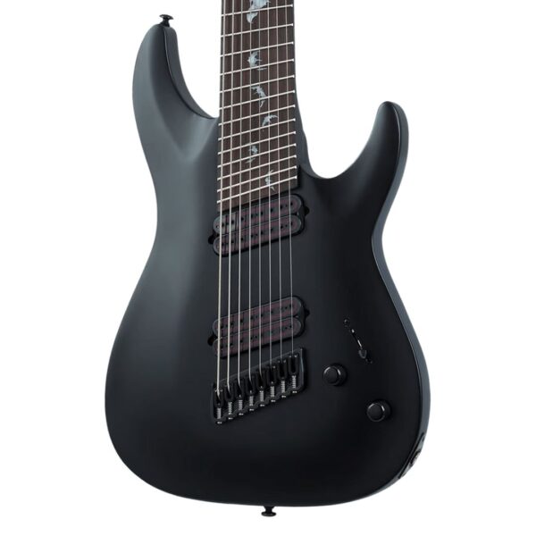 Schecter Damien-8 Multiscale Satin Black ][ 8-strunowa gitara elektryczna
