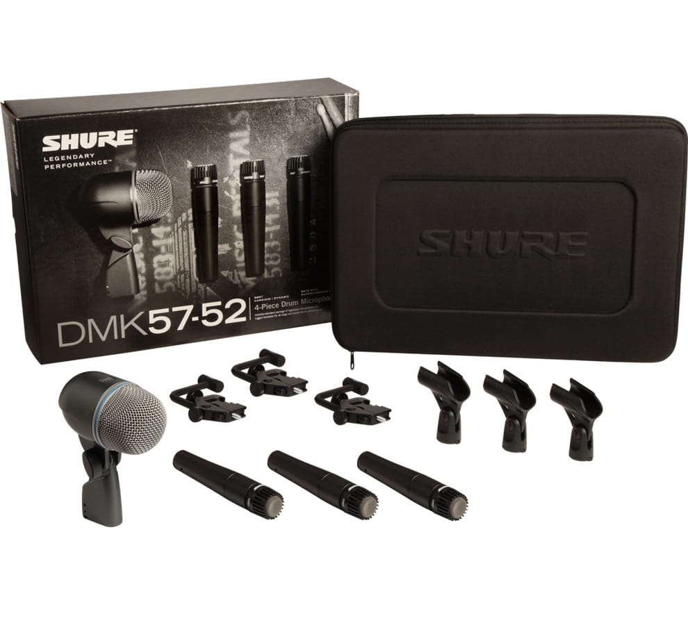 Shure DMK57-52 – zestaw mikrofonów do perkusji Shure DMK57-52 – zestaw mikrofonów do perkusji