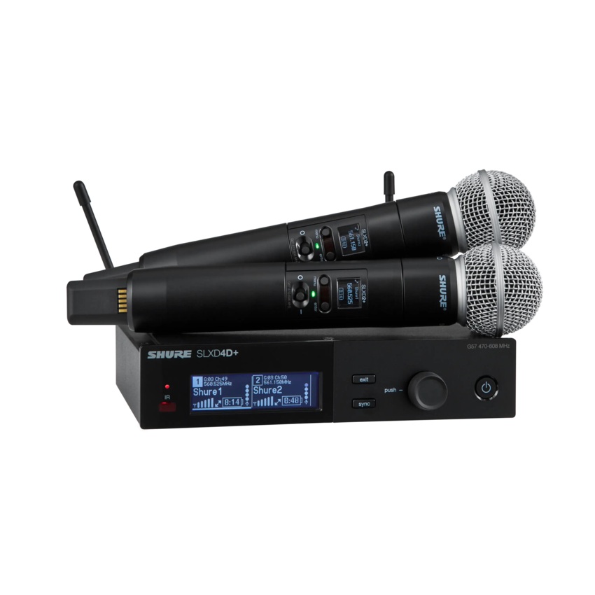 Shure SLXD24D+E/58-G65 - Podwójny cyfrowy system Shure SLXD24D+E/58-G65 - Podwójny cyfrowy system