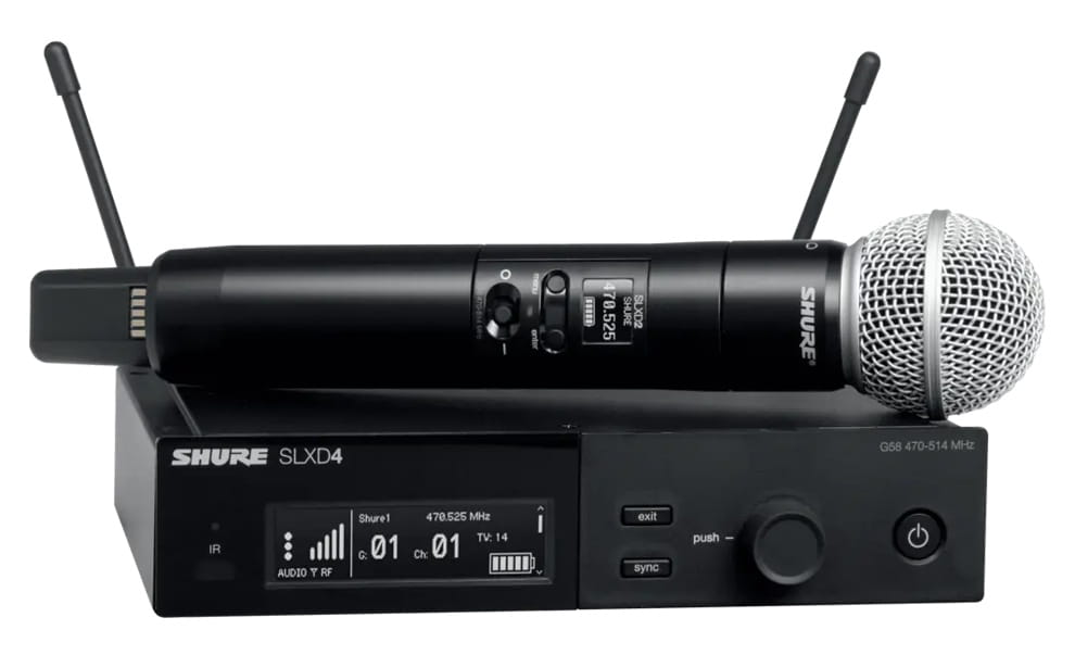Shure SLXD24E/SM58-G59 – mikrofon bezprzewodowy Shure SLXD24E/SM58-G59 – mikrofon bezprzewodowy