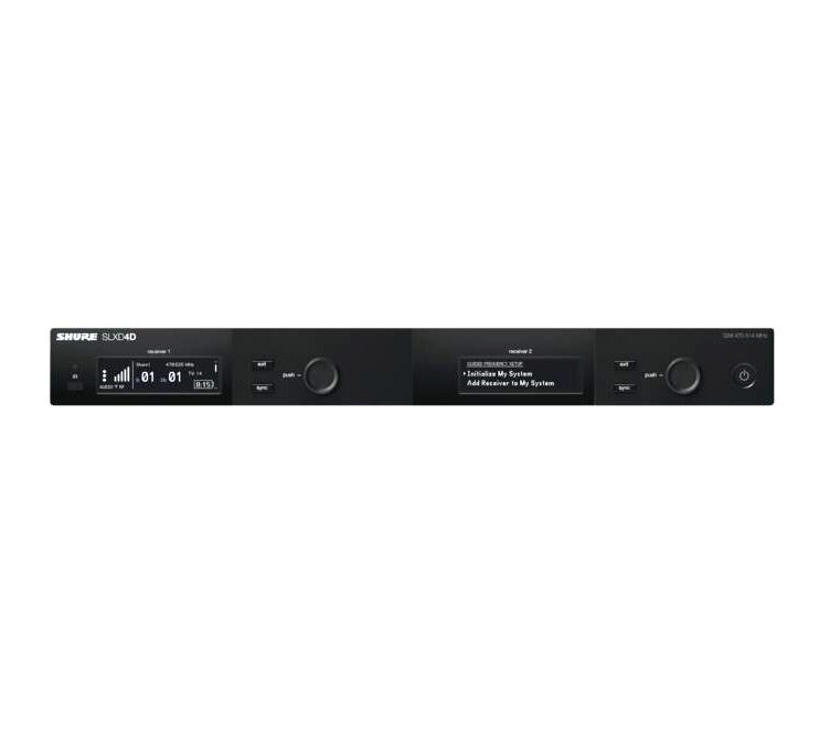 Shure SLXD4DE + 2x SLXD2/SM58 - podwójny system bezprzewodowy0 Shure SLXD4DE + 2x SLXD2/SM58 - podwójny system bezprzewodowy0
