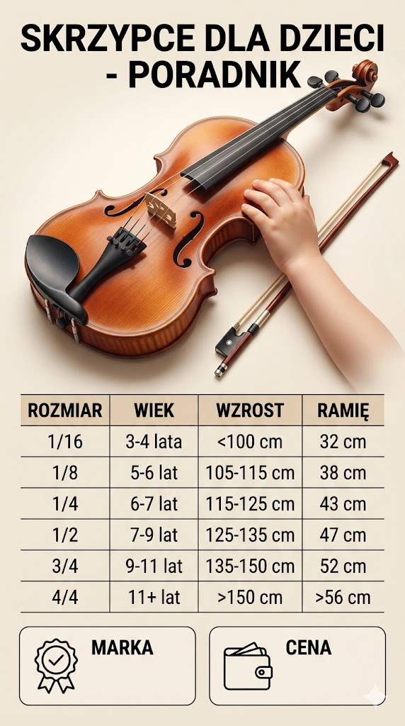 Skrzypce dla dzieci — rozmiar, marka i cena. Poradnik dla rodziców