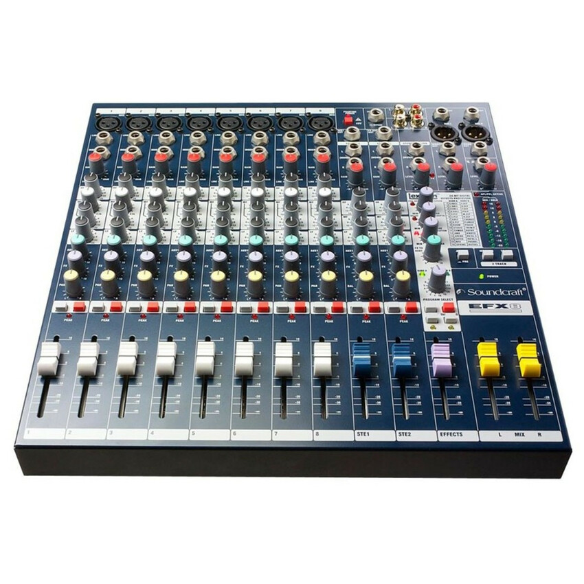 Soundcraft EFX8 Mikser dźwięku z procesorem efektów DSP Lexicon0 Soundcraft EFX8 Mikser dźwięku z procesorem efektów DSP Lexicon0