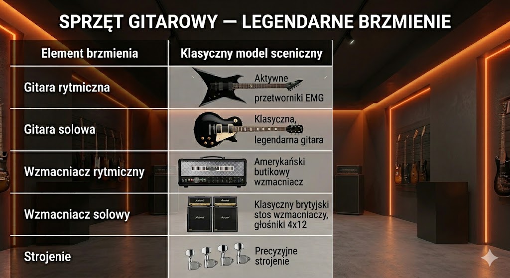 Sprzęt Metalliki — gitary ESP, Mesa Boogie i Marshall