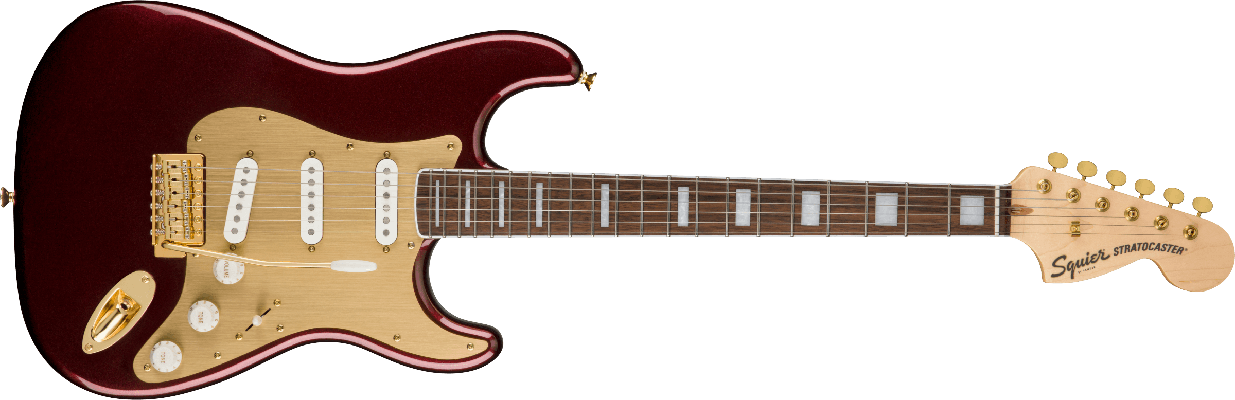 Squier 40th Anniversary Stratocaster Gold Edition RRM - Gitara elektryczna Squier 40th Anniversary Stratocaster Gold Edition RRM - Gitara elektryczna