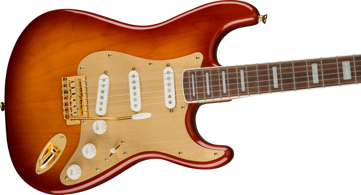 Squier 40th Anniversary Stratocaster Gold Edition SSB - Gitara elektryczna2 Squier 40th Anniversary Stratocaster Gold Edition SSB - Gitara elektryczna2