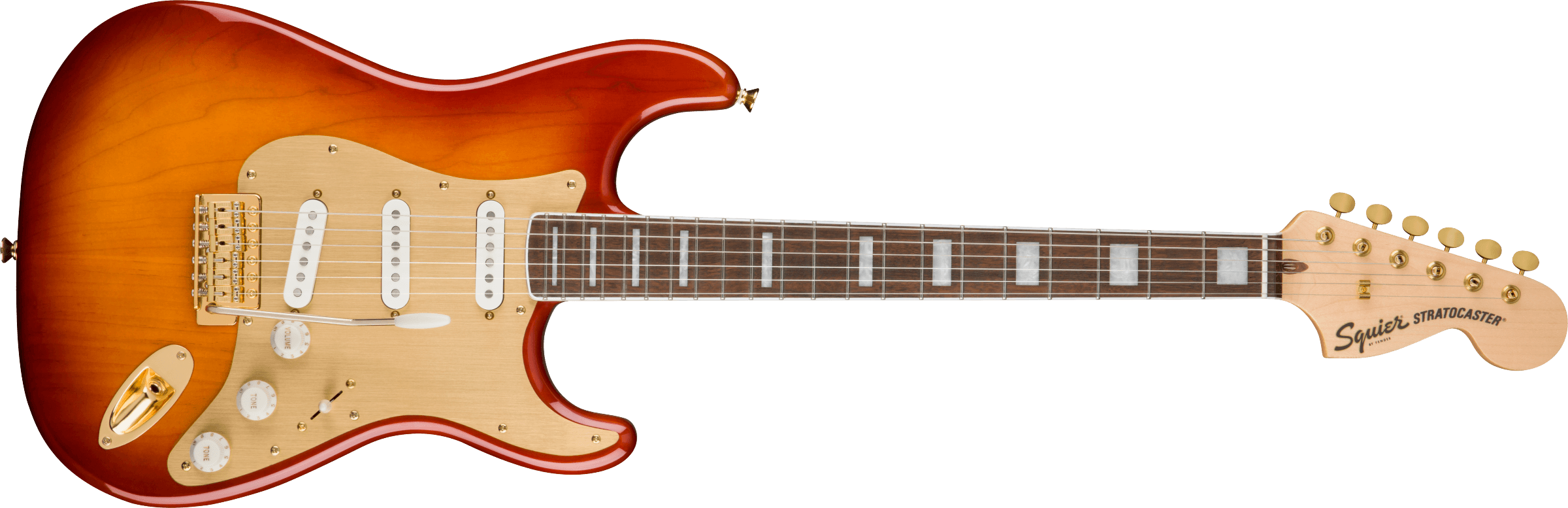 Squier 40th Anniversary Stratocaster Gold Edition SSB - Gitara elektryczna Squier 40th Anniversary Stratocaster Gold Edition SSB - Gitara elektryczna