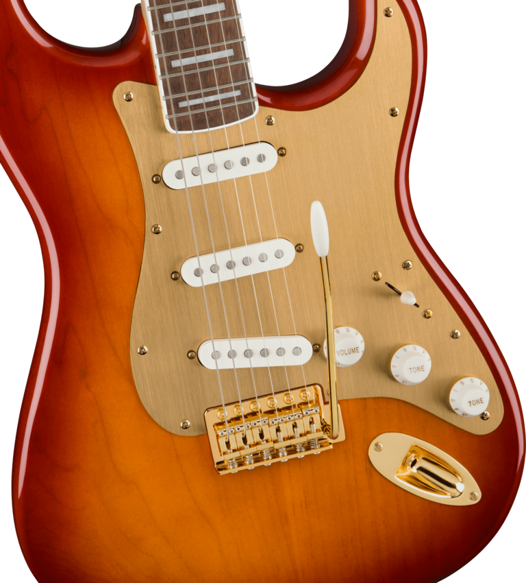 Squier 40th Anniversary Stratocaster Gold Edition SSB - Gitara elektryczna1 Squier 40th Anniversary Stratocaster Gold Edition SSB - Gitara elektryczna1