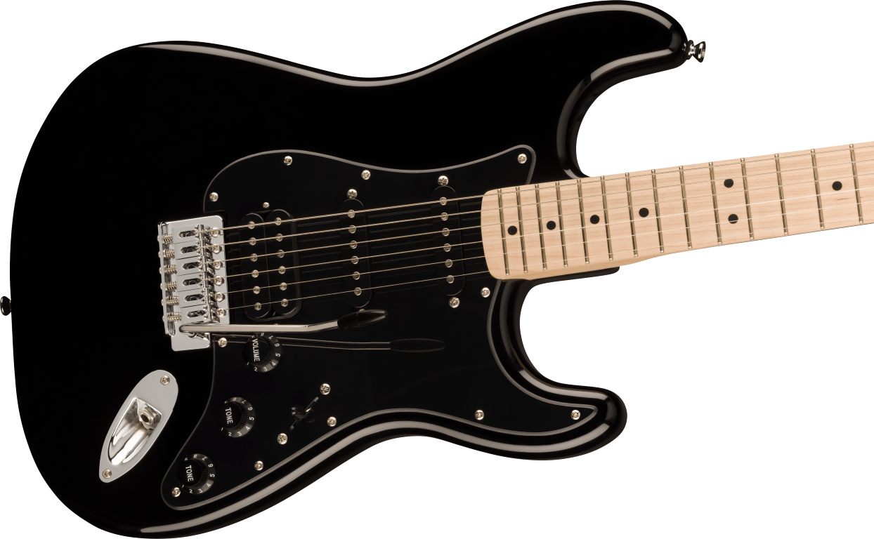 Squier Sonic Stratocaster HSS, MF, Black Pickguard, Black - gitara elektryczna2 Squier Sonic Stratocaster HSS, MF, Black Pickguard, Black - gitara elektryczna2