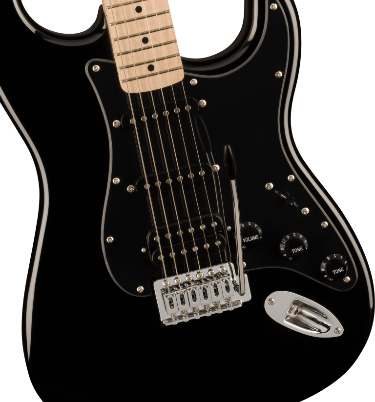 Squier Sonic Stratocaster HSS, MF, Black Pickguard, Black - gitara elektryczna1 Squier Sonic Stratocaster HSS, MF, Black Pickguard, Black - gitara elektryczna1