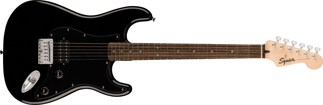 Squier Sonic Stratocaster HT H, LF, Black Pickguard, Black - gitara elektryczna Squier Sonic Stratocaster HT H, LF, Black Pickguard, Black - gitara elektryczna