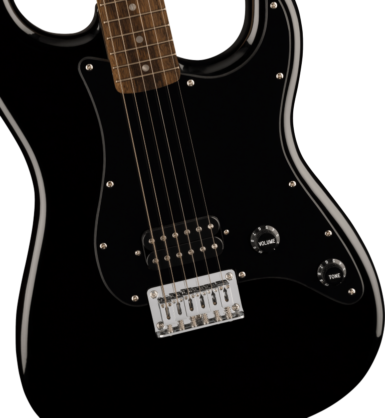 Squier Sonic Stratocaster HT H, LF, Black Pickguard, Black - gitara elektryczna1 Squier Sonic Stratocaster HT H, LF, Black Pickguard, Black - gitara elektryczna1