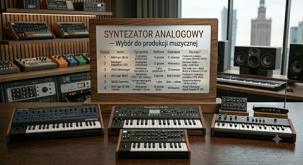 Syntezator analogowy — jaki wybrać do produkcji muzycznej?