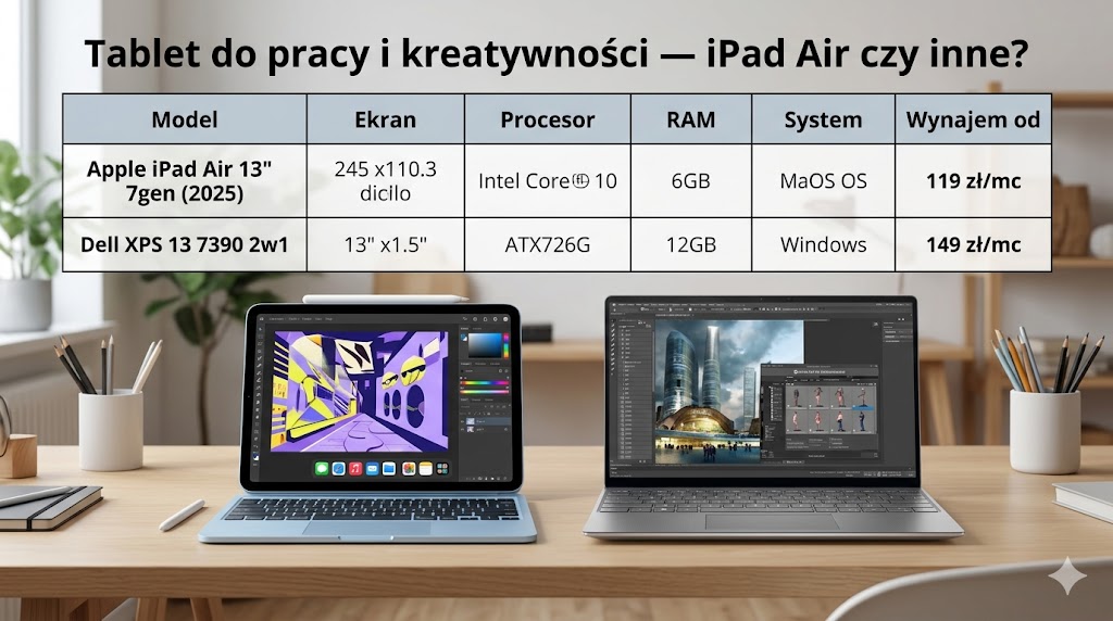 Tablet do pracy i kreatywności — iPad Air czy inne?