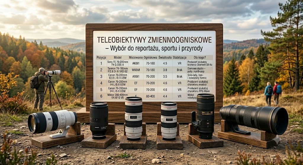Teleobiektyw zoom — jaki wybrać do fotografii sportu i przyrody?