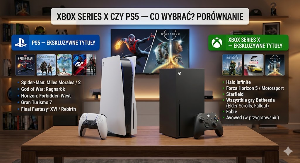 Xbox Series X czy PS5 — co wybrać