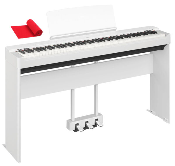 YAMAHA P-225 wh ZESTAW STATYW + PEDAŁY + ŁAWA0