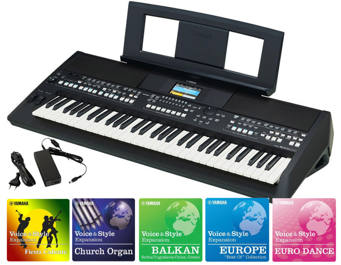 YAMAHA PSR-SX600 + 5 packów i style YAMAHA PSR-SX600 + 5 packów i style