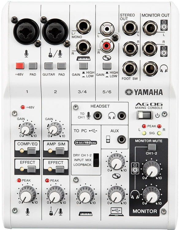 Yamaha AG 06 - produkt archiwalny Yamaha AG 06 - produkt archiwalny
