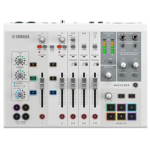 Yamaha AG08 WH - mikser do streamingu Yamaha AG08 WH - mikser do streamingu