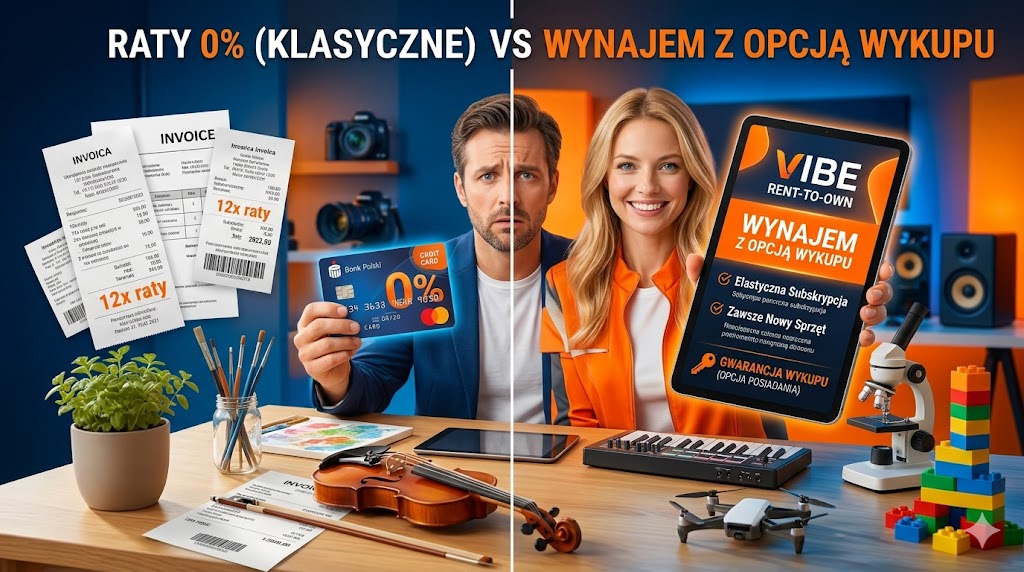 Raty 0% vs wynajem sprzętu — co naprawdę się bardziej opłaca?