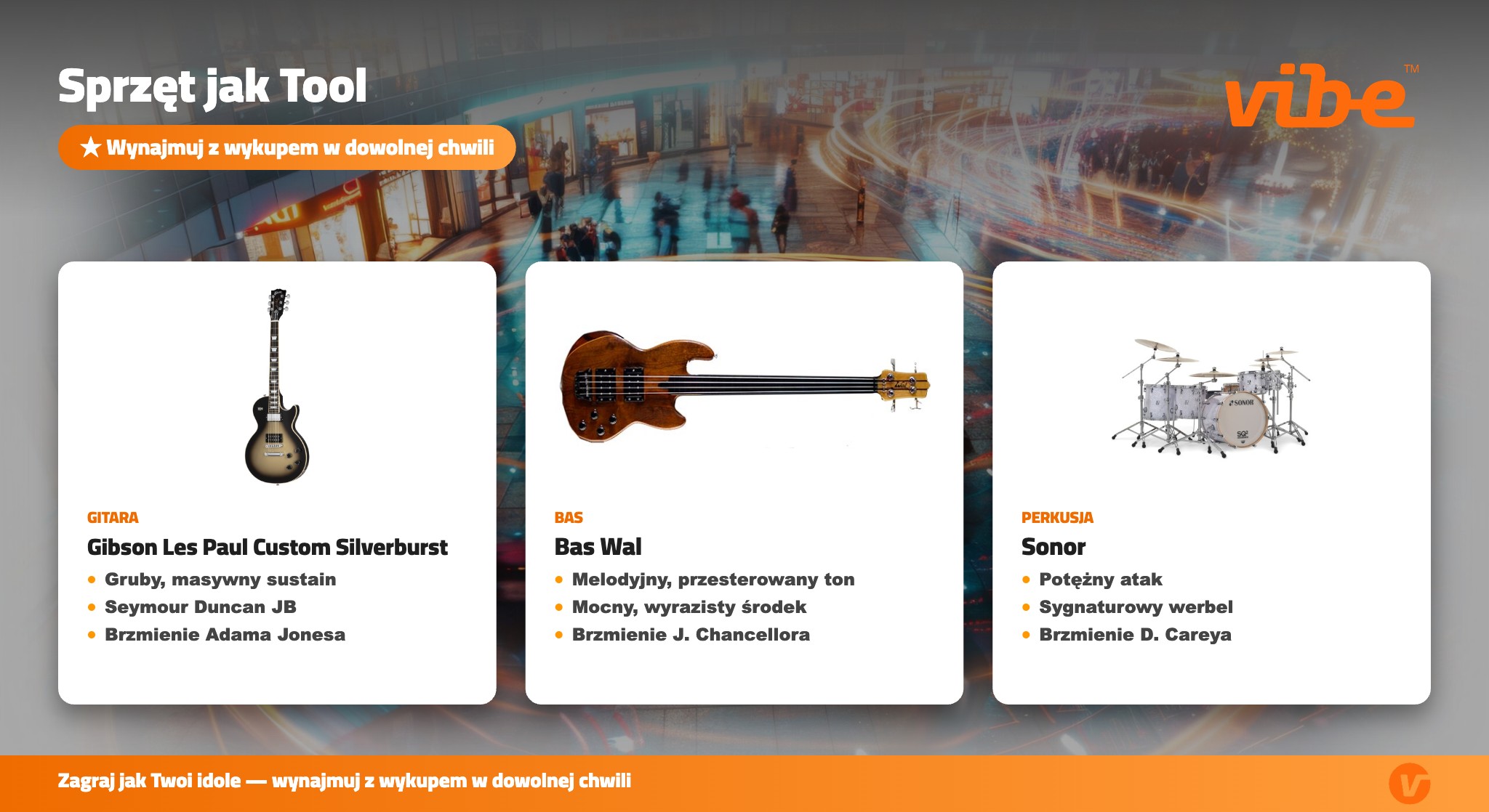 Sprzęt jak Tool — wynajmij w Vibe