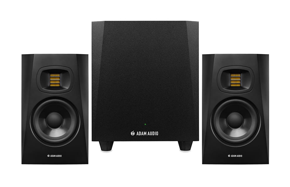 Adam T5V + Adam T10S – zestaw 2.1 (para monitorów aktywnych + subwoofer aktywny) Adam T5V + Adam T10S – zestaw 2.1 (para monitorów aktywnych + subwoofer aktywny)