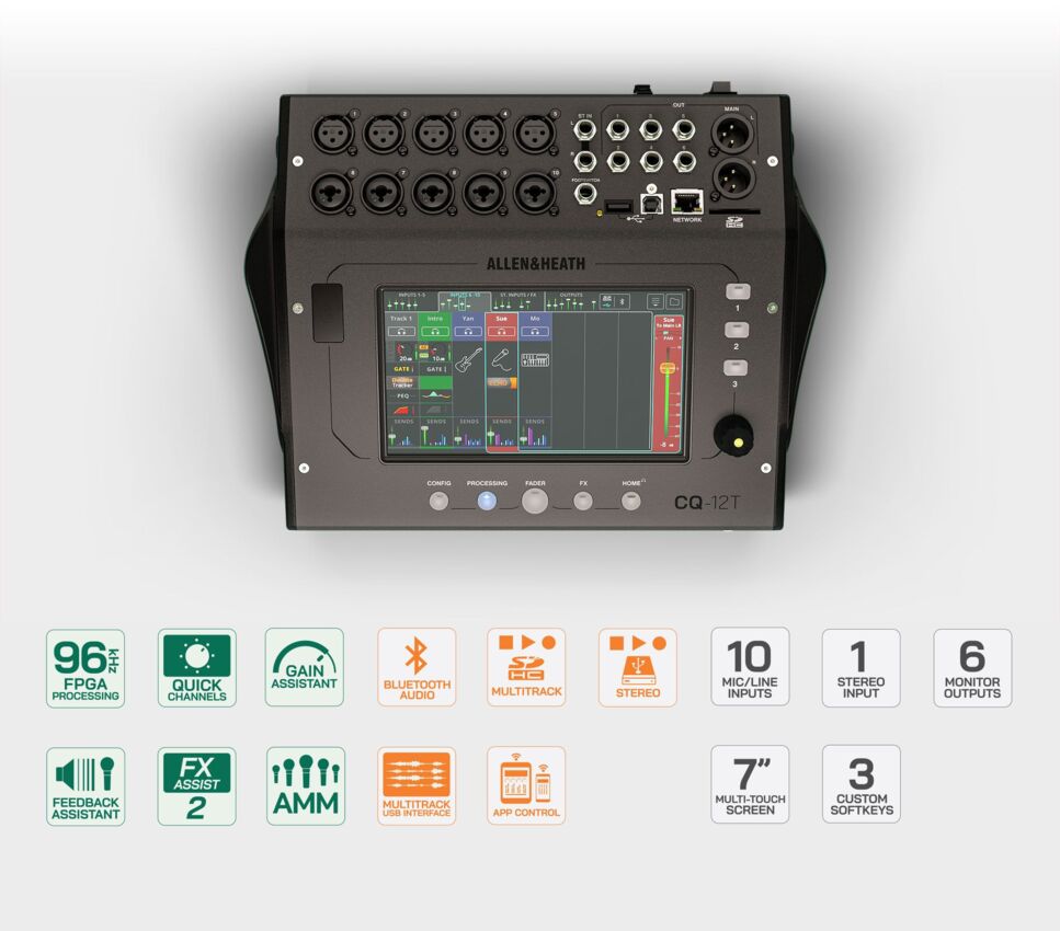 Allen & Heath CQ-12T - mikser cyfrowy0 Allen & Heath CQ-12T - mikser cyfrowy0