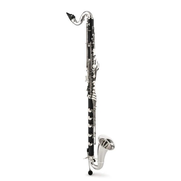 BACKUN Alpha klarnet basowy, skala do C, ABS, Silver