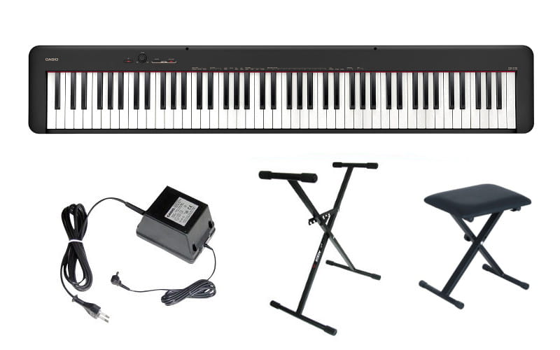 Casio CDP-S110 BK - pianino cyfrowe + STATYW + ZASILACZ + PEDAŁ SUSTAIN + ŁAWA + 5 LAT GWAR Casio CDP-S110 BK - pianino cyfrowe + STATYW + ZASILACZ + PEDAŁ SUSTAIN + ŁAWA + 5 LAT GWAR