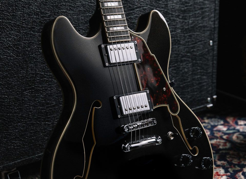 D'angelico Premier DC Black Flake V2 gitara elektryczna6 D'angelico Premier DC Black Flake V2 gitara elektryczna6