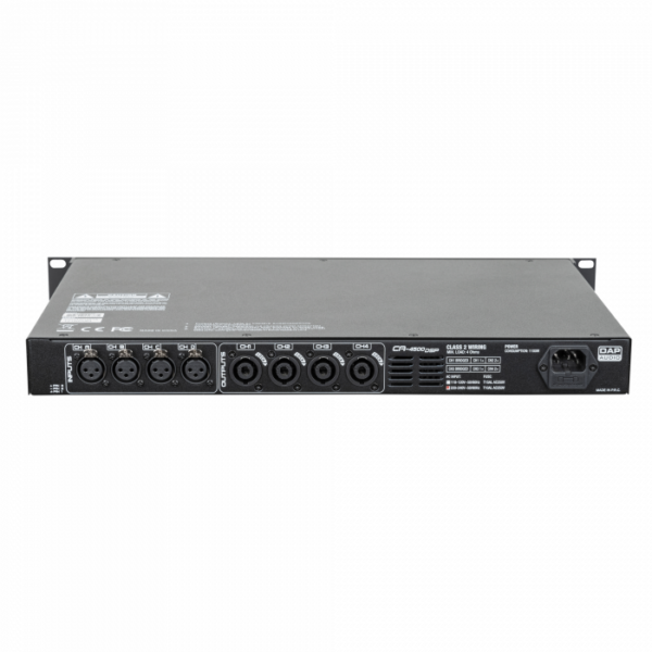 DAP CA-4500 DSP - Kompaktowy 4-kanałowy wzmacniacz (4x 500 W) - sterowany przez DSP0